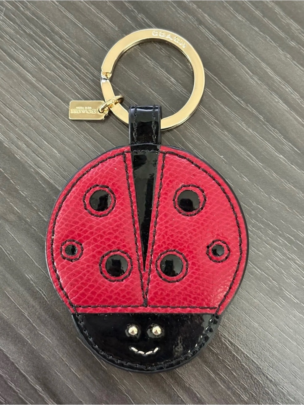 Coach Rare Large Ladybug keychain/bag charm
